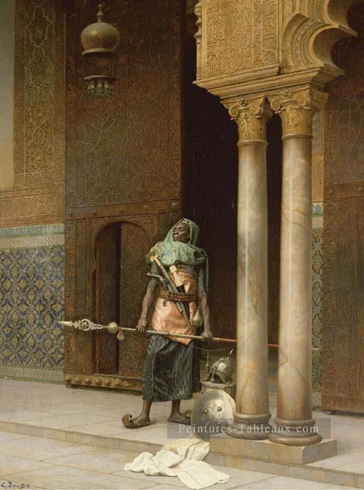 fière garde Ludwig Deutsch Orientalism Araber Peintures à l'huile